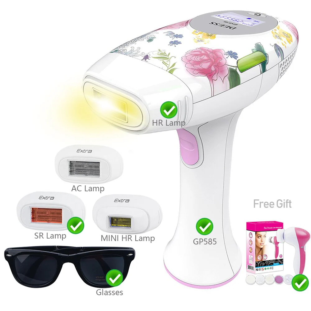 DEESS GP585 3 In 1 Speed-Up Version Permanent Hair Removal Laser Epilator Beauty Kit Series Acne Clear Skin Rejuvenation for face body - Image 8