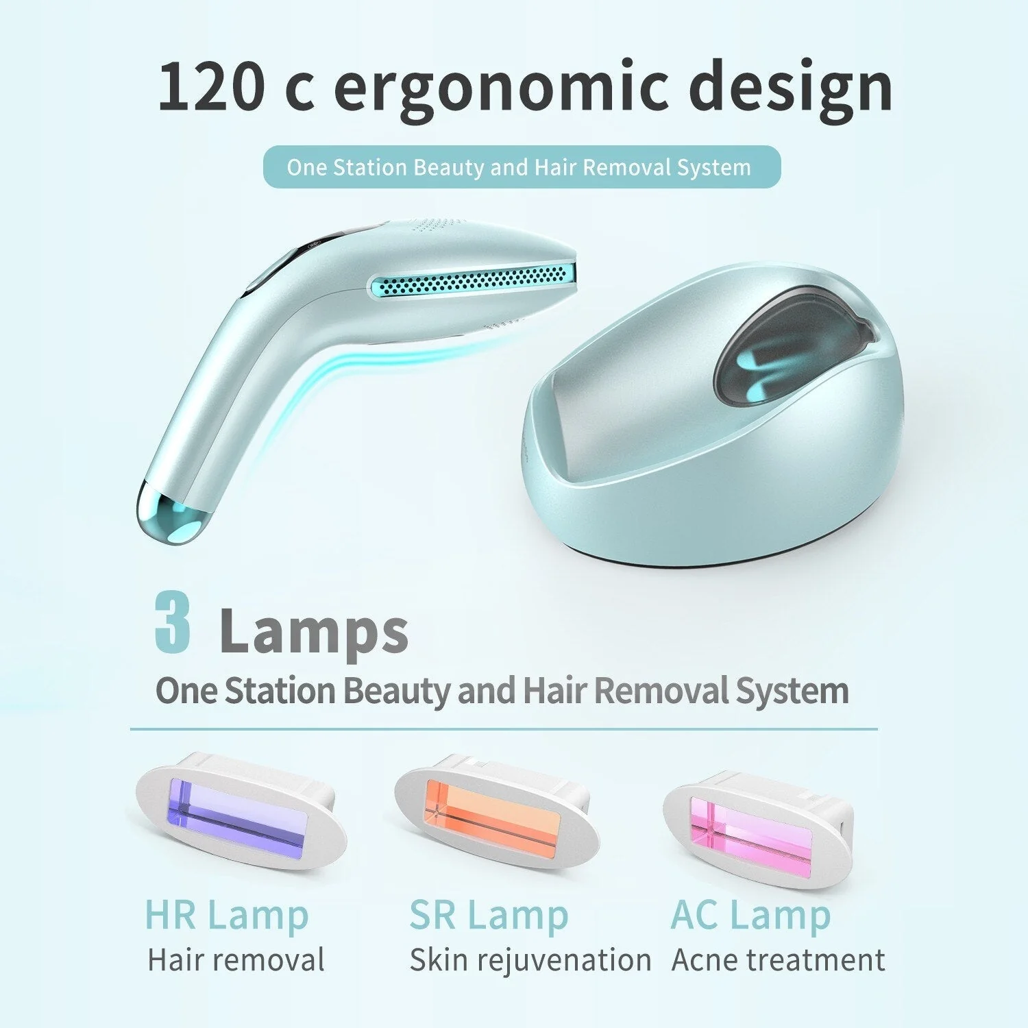 DEESS GP590 Triplecare Master 0.9s Laser Permanent Hair Removal System IPL Hair Remover instrument cool painless Beauty device - Image 2