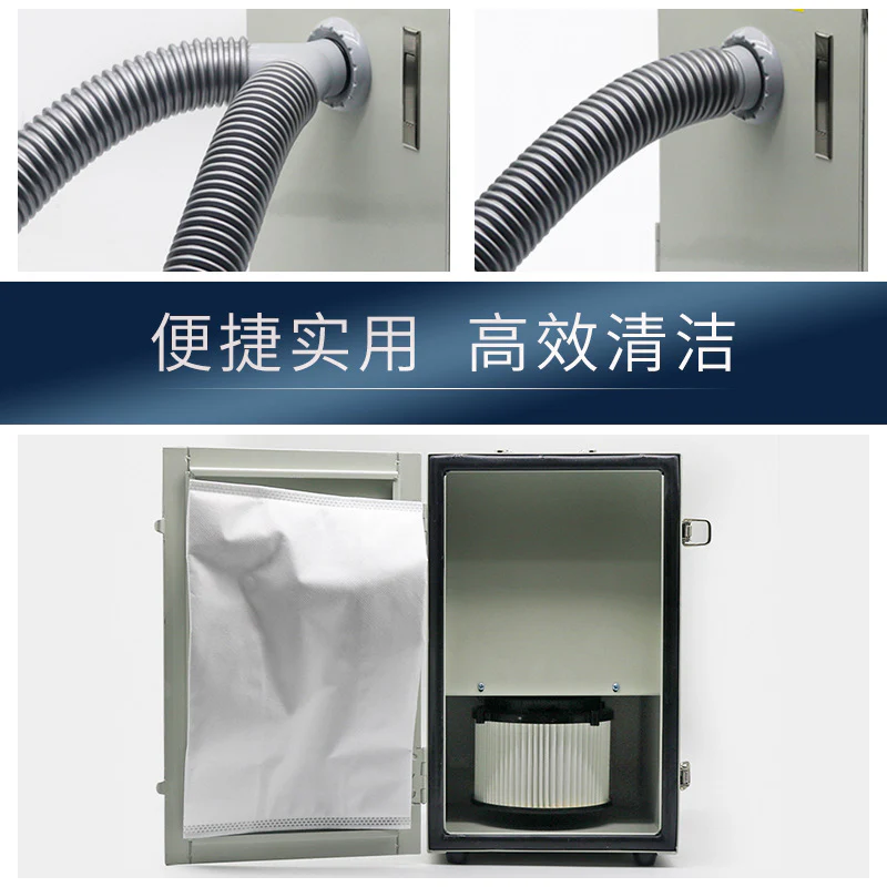 Dental Dust Collector Single-hole Silent Hoovers Double-Hole CNC Vacuum Cleaners Lab Equipment Denture Polishing Vacuum Machine - Image 3