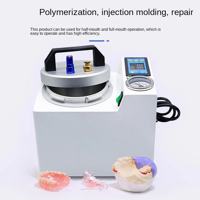Dental Lab Automatic Polymerizer Portable Curing Pressure Pot Polymerizing Digital Display  Adsorption silicone rubber repair - Image 2