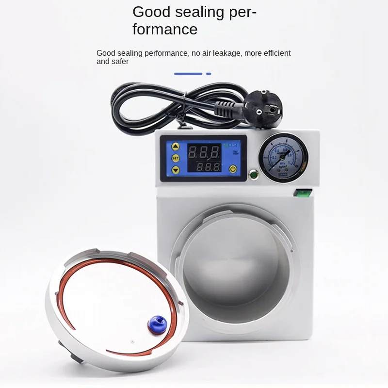 Dental Lab Automatic Polymerizer Portable Curing Pressure Pot Polymerizing Digital Display  Adsorption silicone rubber repair - Image 3