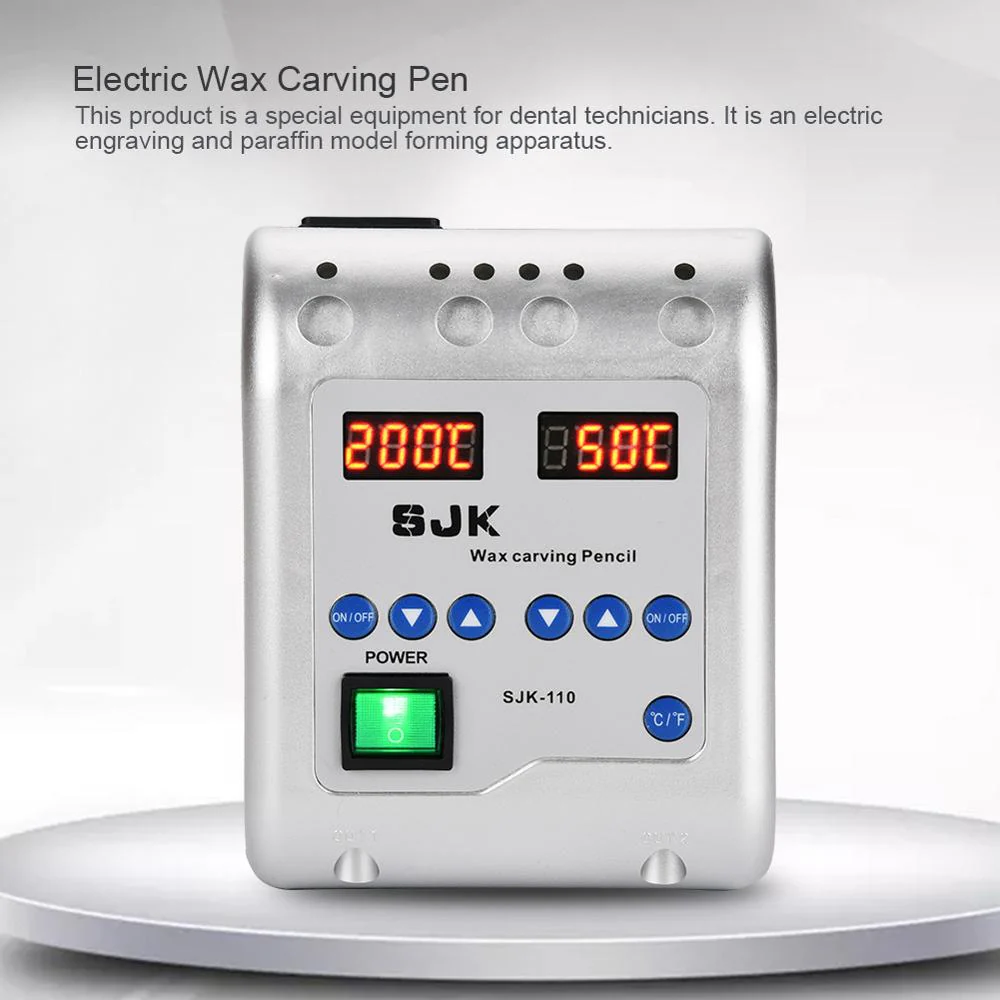 Dental Lab Equipment SJK-110 Electric Waxer Carving knife Machine + Double Pen + 6 Wax Tip - Image 7