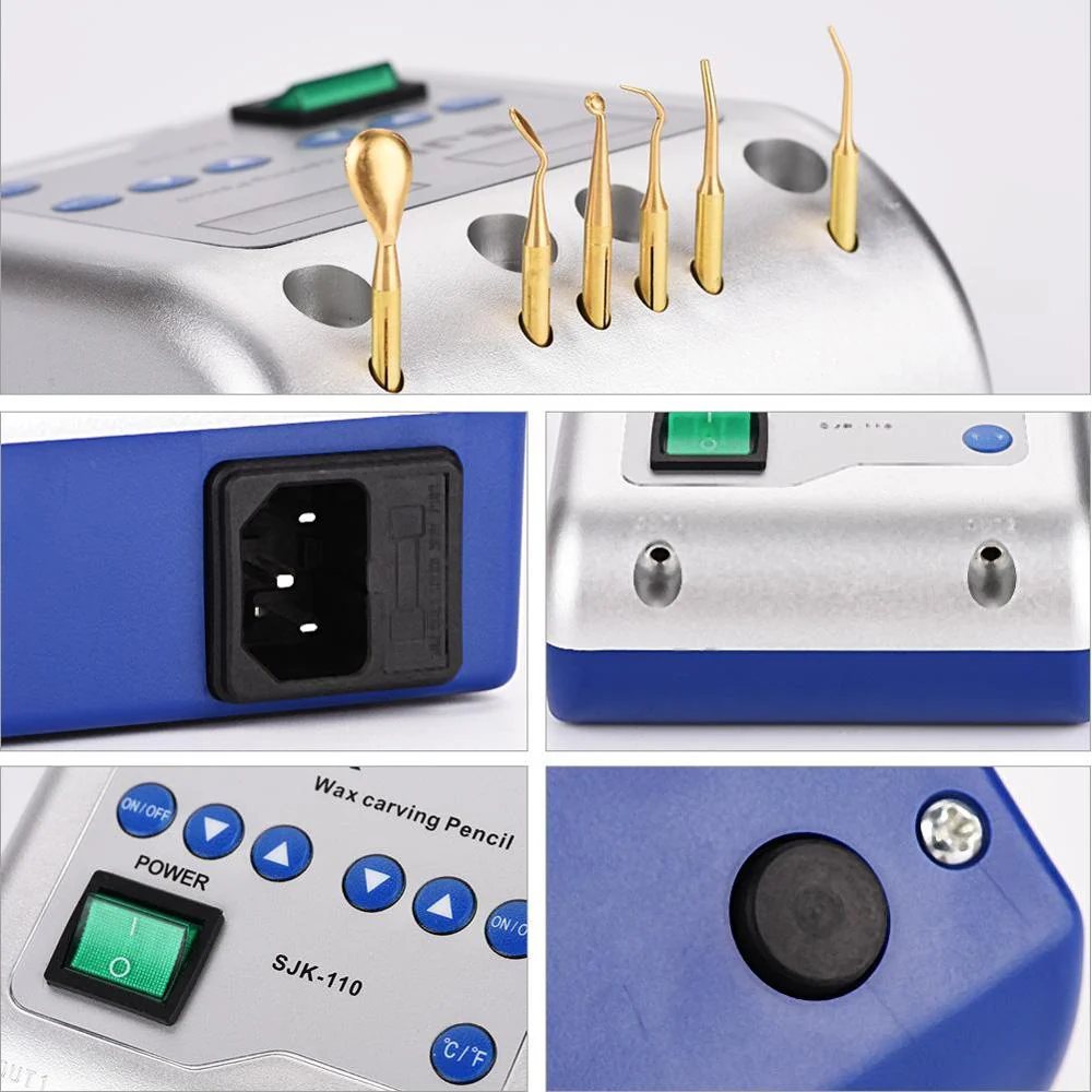 Dental Lab Equipment SJK-110 Electric Waxer Carving knife Machine + Double Pen + 6 Wax Tip - Image 9
