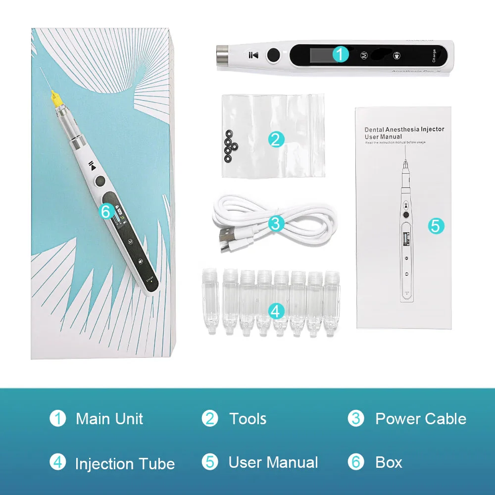 Dental Oral Anesthesia Injector Portable Painless Wireless Local Anesthesia with Operable LCD Display Dentist Equipment - Image 3