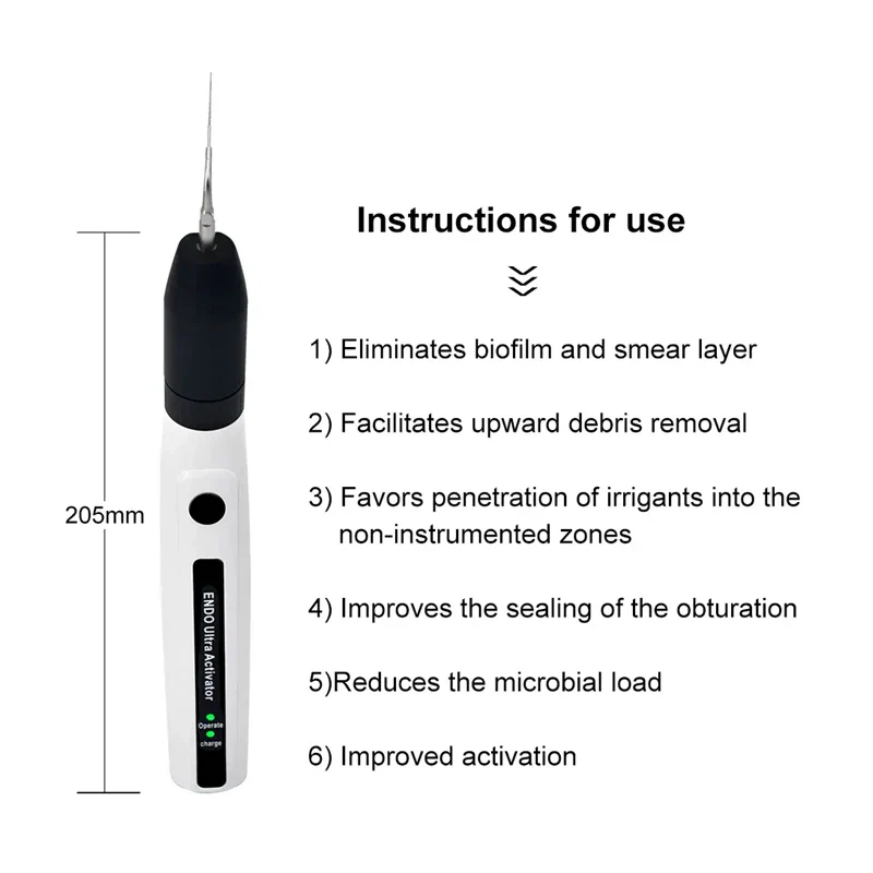 Dental Wireless Ultrasonic Activator Endo Ultra Activator Sonic Irrigator Endo Activator for Root Canal Tips Dentistry Tools - Image 3