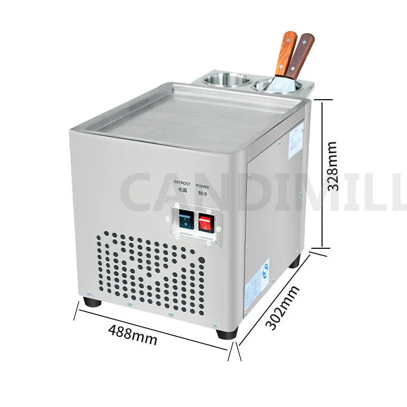 Desktop Household Fried Ice Machine Fried Ice Cream Rolls Making Machine Frying Yogurt Fruit Smoothie Machine - Image 4