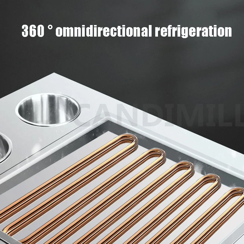 Desktop Household Fried Ice Machine Fried Ice Cream Rolls Making Machine Frying Yogurt Fruit Smoothie Machine - Image 5
