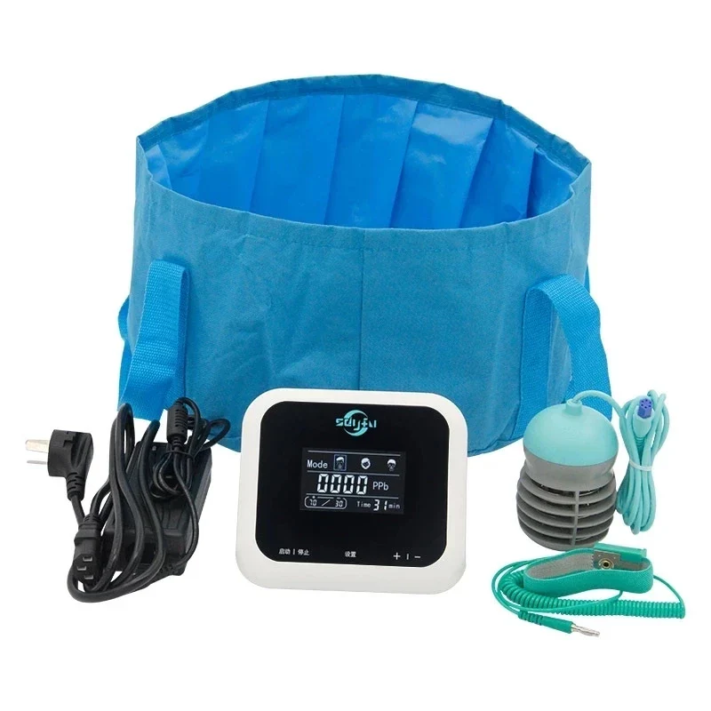 Detox Ionic Cleanse Vibrating Foot Spa Bath Massager Machines Pedicure Ionic Electric Mini FootBath Whirlpool Care Arrays Aqua - Image 6
