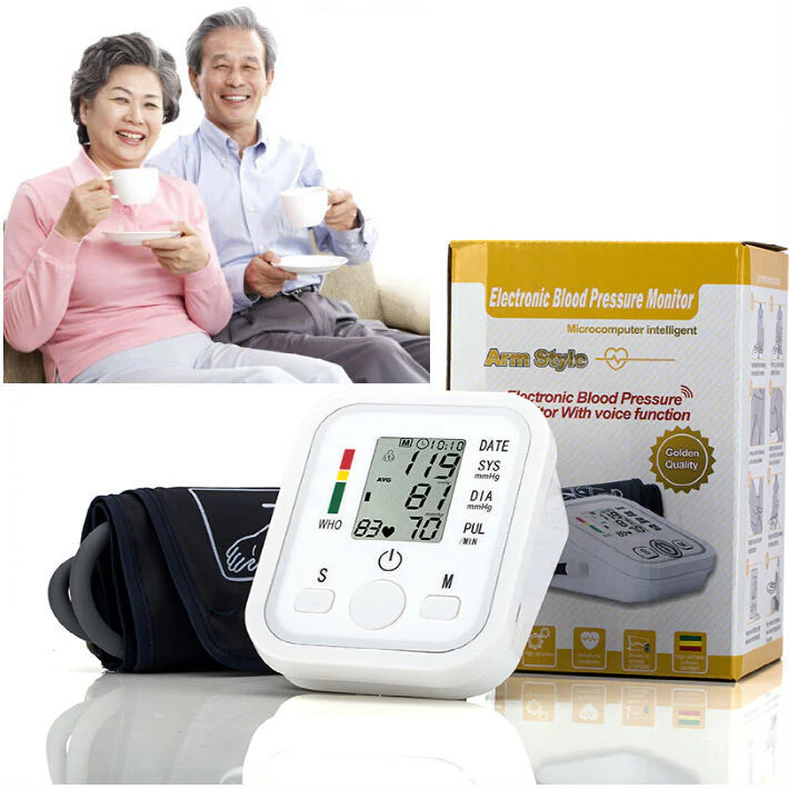 Digital Automatic Arm Blood Pressure Monitor BP pulse gauge Meter electronic sphygmomanometer tonometer - Image 3