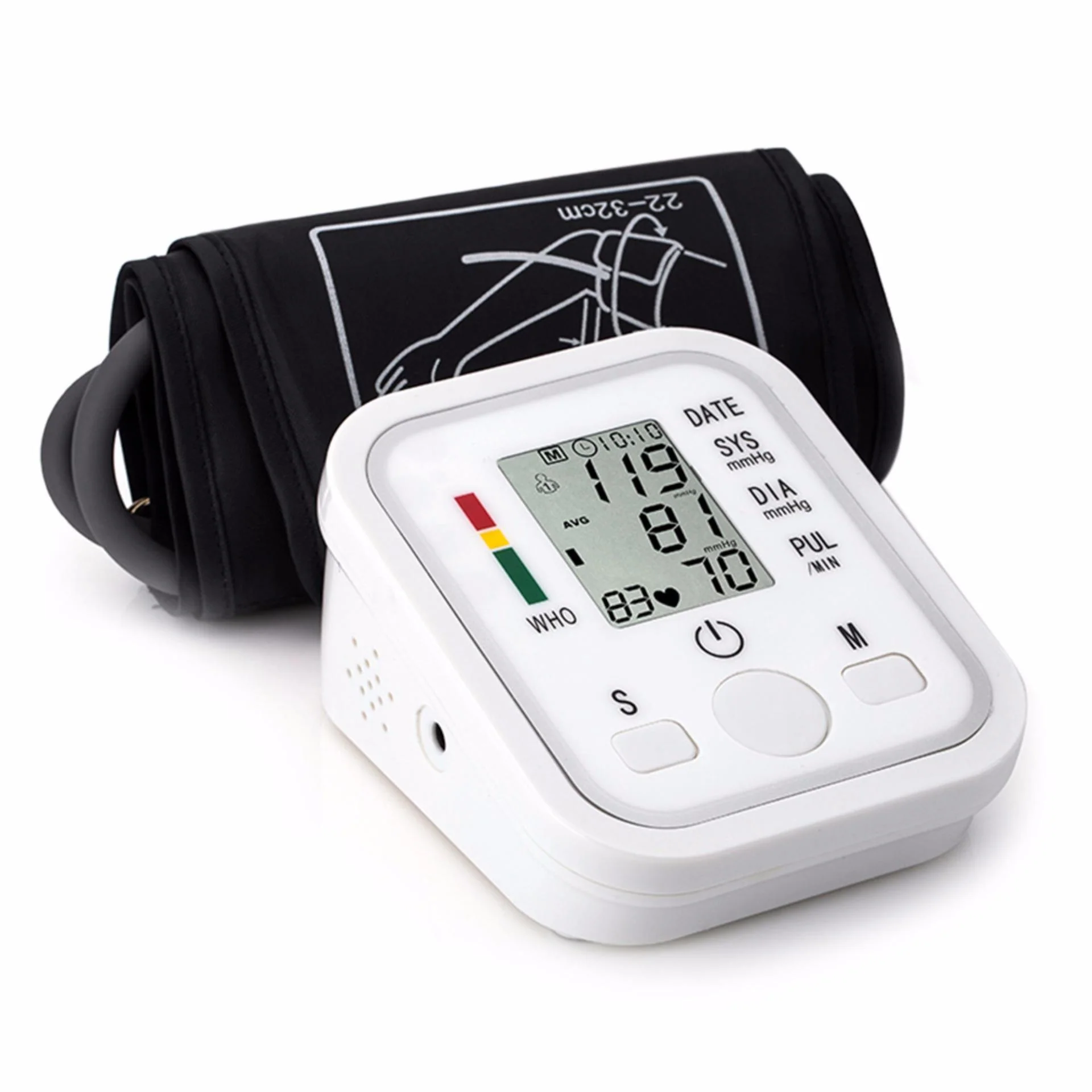 Digital Automatic Arm Blood Pressure Monitor BP pulse gauge Meter electronic sphygmomanometer tonometer - Image 7