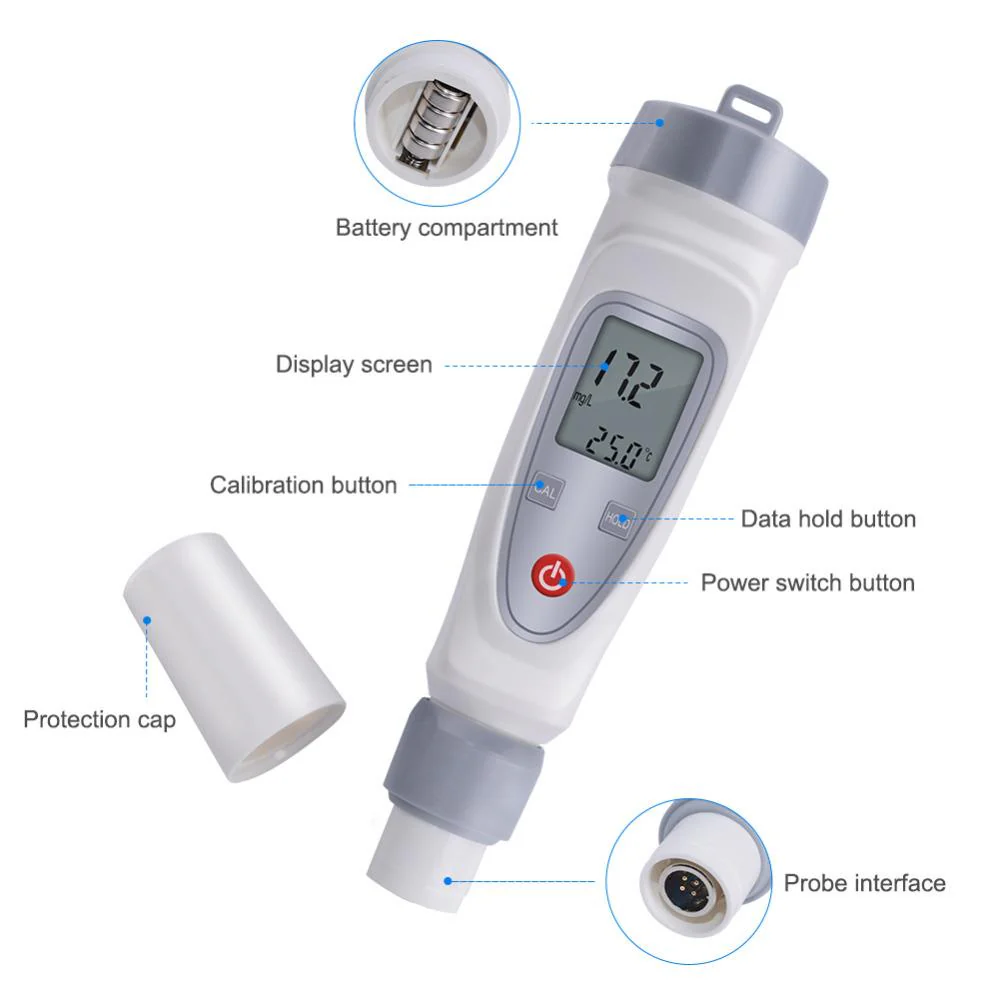 Dissolved oxygen pen water quality tester dissolved oxygen detector - Image 6