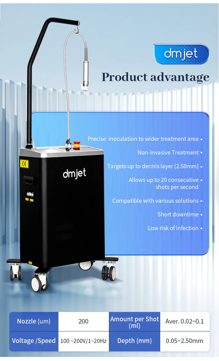 DMjet Needle-Free Injection Air Jet Beauty Machine For Acne Scar Removal Scalp Treatment - Image 8