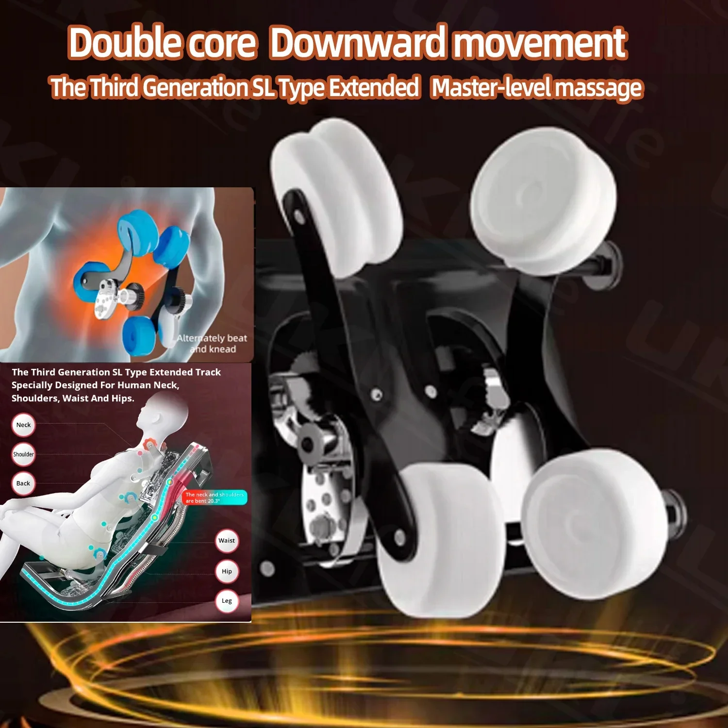 Dual movement Manipulator 8D Home Zero Gravity Full Body Luxury Massage Chairs SL 4D Massage Sofa Office chair - Image 4