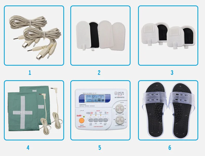 EA-F737D Electro Acupuncture Stimulator Muscular Massaging Far Infrared Therapy Machine Foot Massage Magnetic therapy Slippers - Image 6