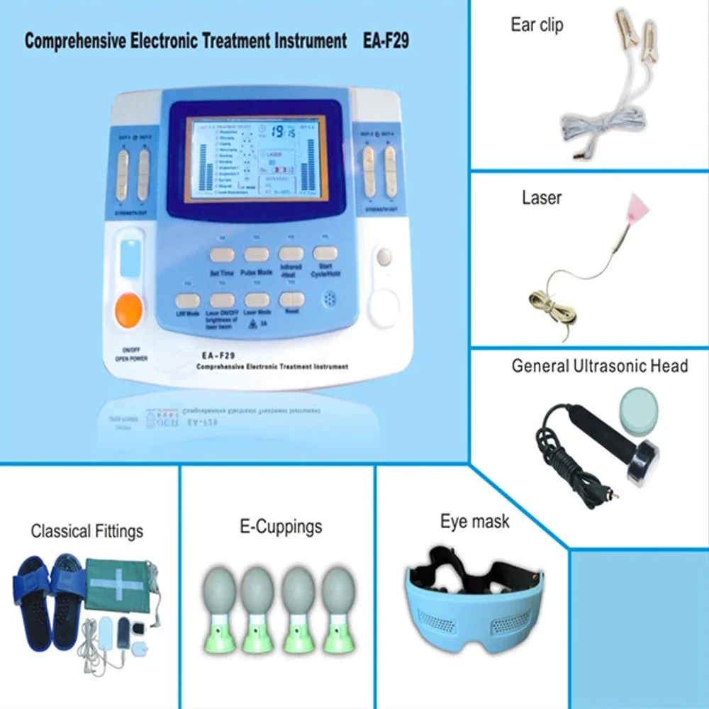 EA-VF29 Laser Physiotherapy Arthritis Ultrasound Tens Electrical Stimulator Full Body Physical Therapy Massager Ultrasonic - Image 8