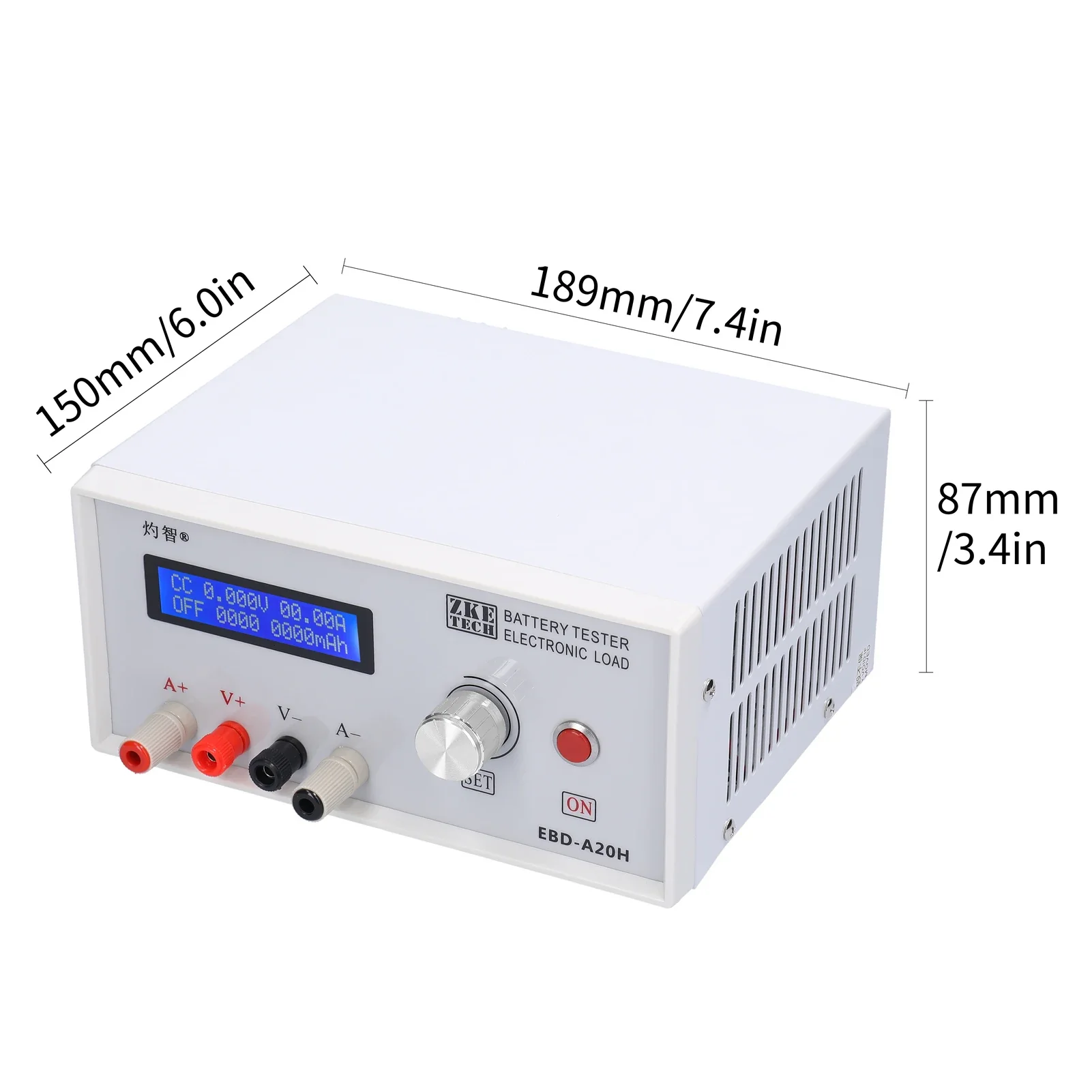 EBD-A20H  Battery Tester 30V 20A 200W Multifunction Direct Current Electronic Load Discharger Support PC Online Software Control - Image 5