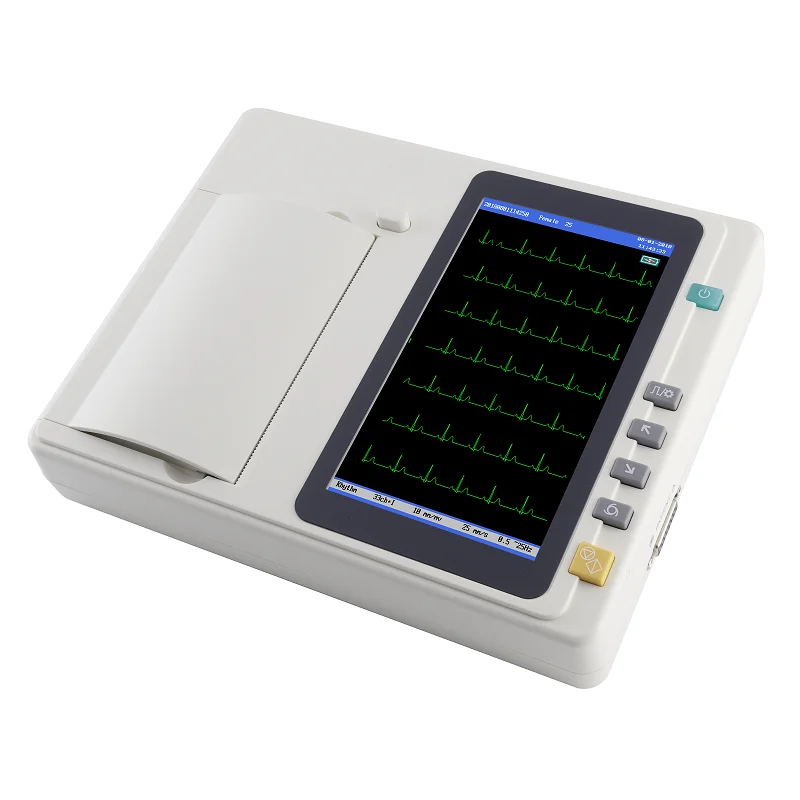 ECG301 7 Inch Touch Screen 12-Lead 3-Channel ECG EKG Machine Electrocardiograph with PC Analysis Software - Image 3