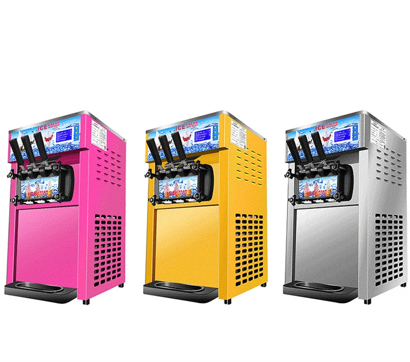 Electric 220/110V Soft Ice Cream Machine with 3 Different Flavors Fruit Freezer Hard Mixing Ice Cream Making Machine - Image 5