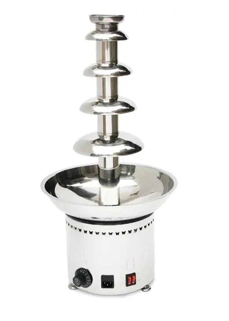 Electric 5 Tiers Commercial Wedding Chocolate Fountain Machine Chocolate Melting Furnace Chocolate Melter Chocolate Heating