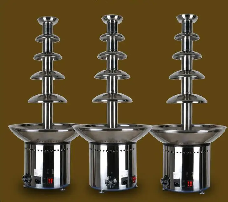 Electric 5 Tiers Commercial Wedding Chocolate Fountain Machine Chocolate Melting Furnace Chocolate Melter Chocolate Heating - Image 6
