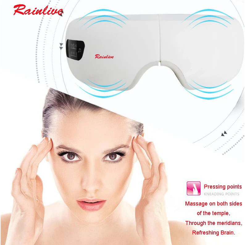 Electric Air Pressure Eye Massager Wireless Music Vibration Magnetic Heating - Image 9