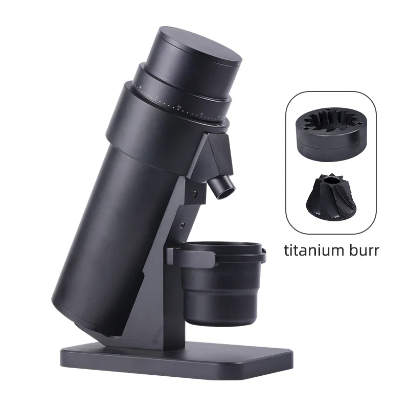 Electric Coffee Grinder 63MM Titanium Burr Stepless Fineness Adjustment Removable Magnetic Suction Port - Image 4