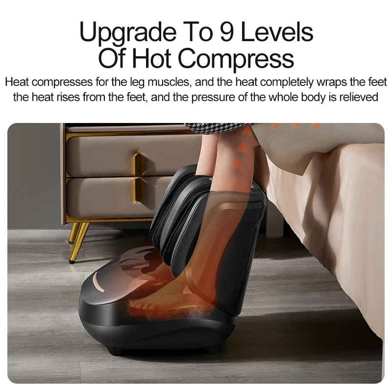 Electric Foot Massager Roller Shiatsu Kneading Leg Calf Massage Air Pressure Full Wrapped Hot Compress Relaxation Gift - Image 6