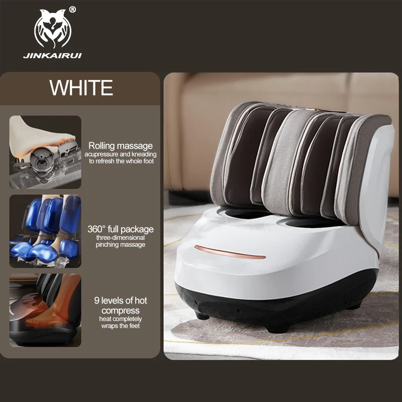 Electric Foot Massager Roller Shiatsu Kneading Leg Calf Massage Air Pressure Full Wrapped Hot Compress Relaxation Gift - Image 9