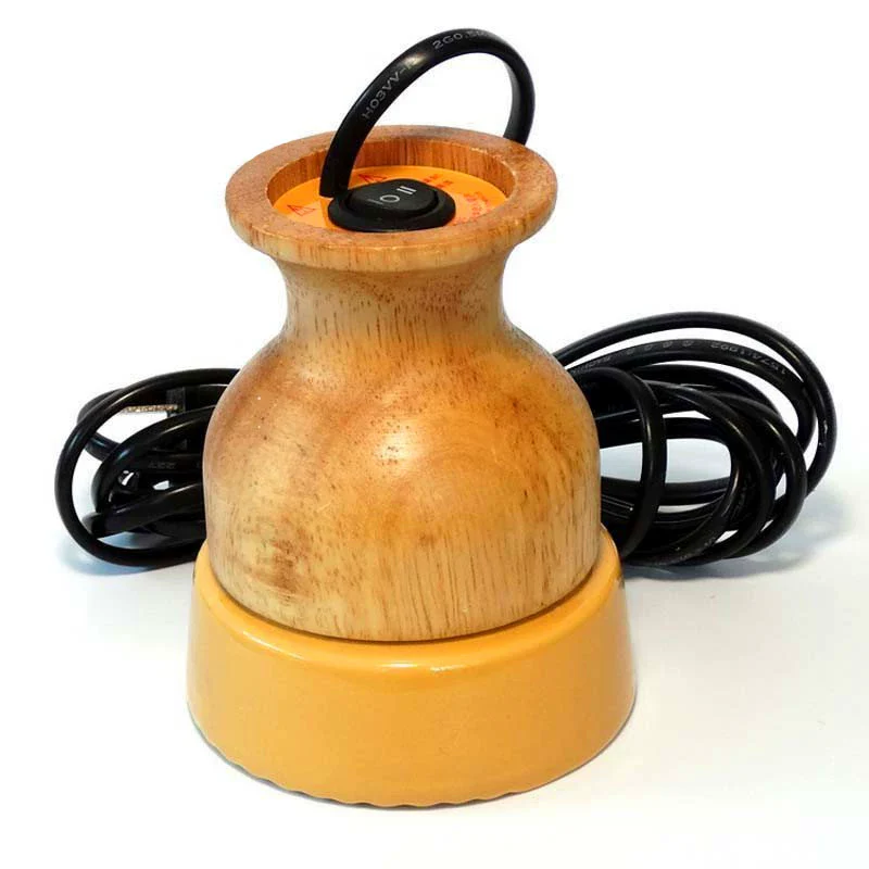Electric Han Moxibustion Therapy Oak Wood Gua Sha Ceramic Energy Cup Magnetic Wellness Massage Tool - Image 5