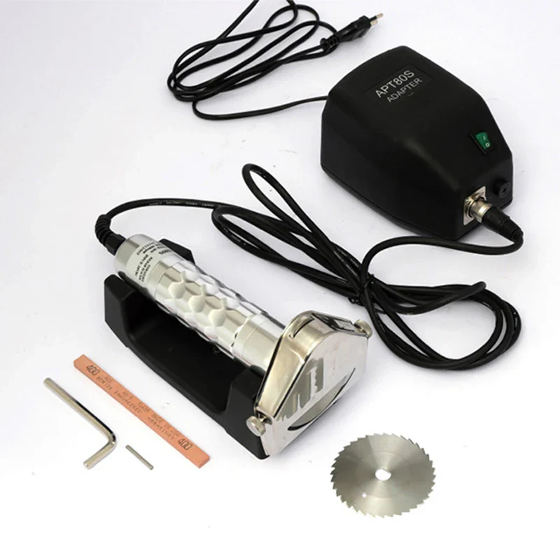 Electric Kebab Slicer Doner Knife Shawarma Cutter Handheld Gyro Knife 220V 110V Two Blades BBQ Roast Meat Cutting Machine - Image 2
