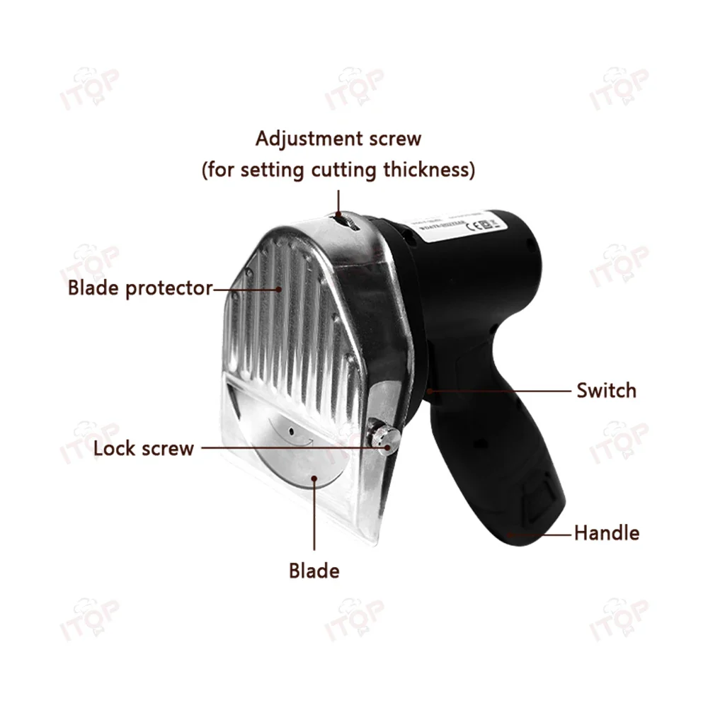 Electric Kebab Slicer Meat Slicer Shawarma Meat Slicer Gyro Meat Cutter Wireless Rechargeable Type Handheld Meat Slicer - Image 5