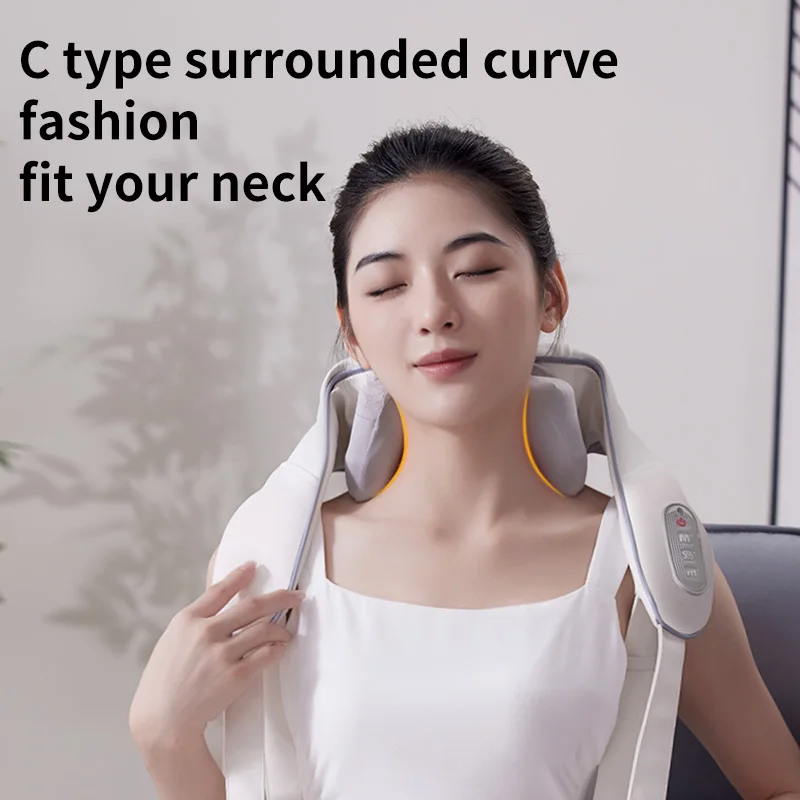 Electric Massage Shawl Neck Shoulder Anti-stress Relaxation Clip Cervical Relieve Wireless Neck Massager For Pain Relief Care - Image 5
