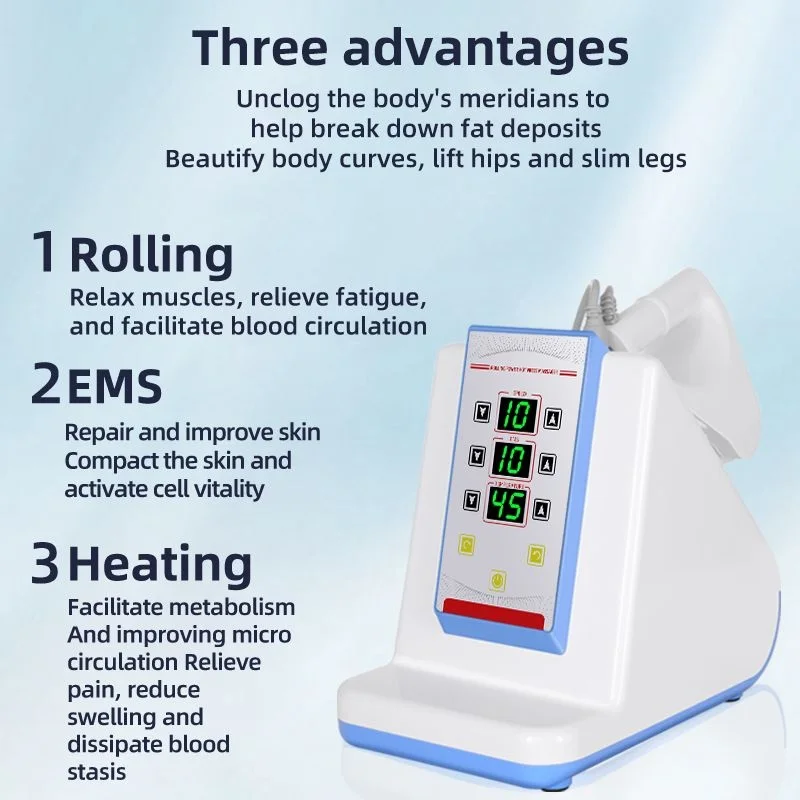 Electric Rolling Heating EMS Muscle Massager For Body Back And Neck Pain Relief Bodybuilding Slimming Roller Hip Lifting Machine - Image 3