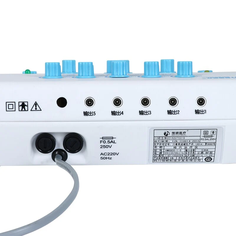 Heng Ming HM6805-I-5 Electric Stimulation Acupuncture Stimulator Therapy Device Electroacupuncture Massager 5 Output - Image 4