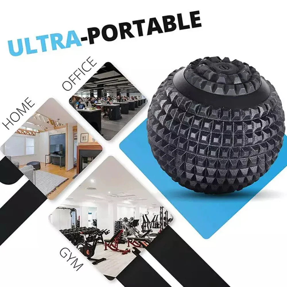 Electric Vibrating Massage Ball Sport Fitness Foot Pain Relief Plantar Faciities Reliever Gym Home Training Yoga Massager Ball - Image 3