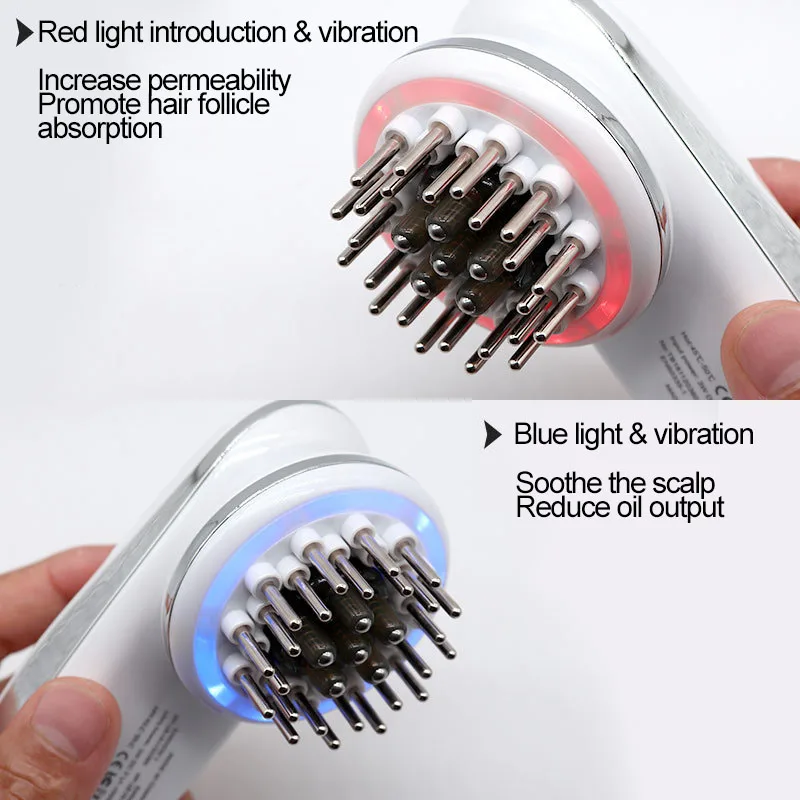 Electric Wireless Red Light Growth Micro current Anti Hair Loss Hair Growth Care Vibration Head Massage Comb Scalp Massager - Image 3