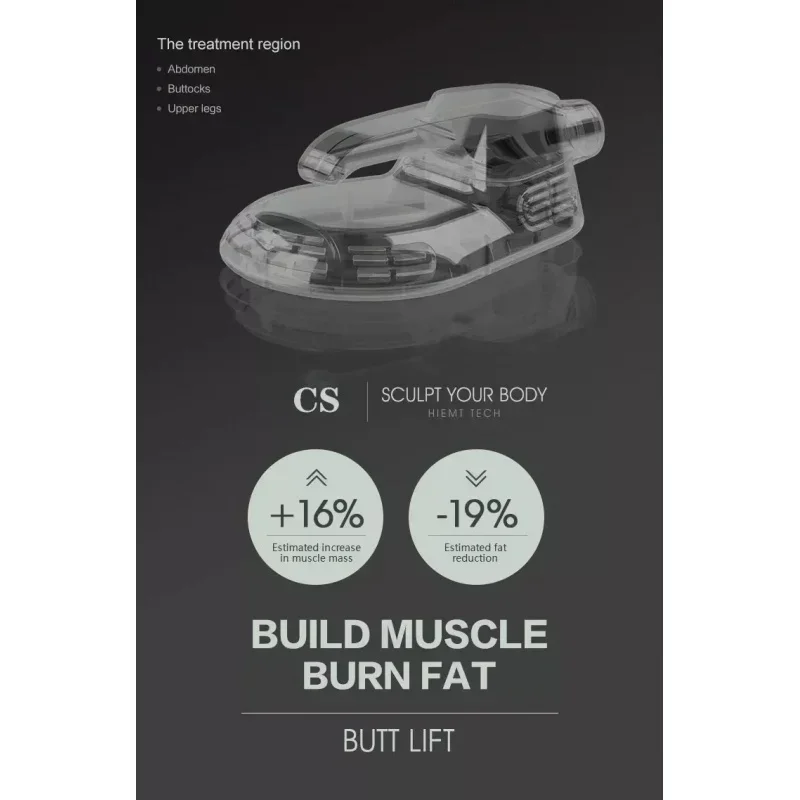 EMSlim Electromagnetic Body Sculpting Machine - Muscle Stimulate Slimming Butt Lift Fat Removal Body Building Device - Image 5