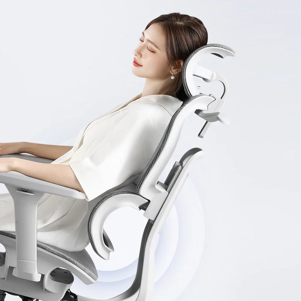 Ergonomic Chair Computer Chair Swivel Chair Office Seat Lift Gaming Chair 4d Alpha Separated Lumbar Breathable Mesh - Image 3