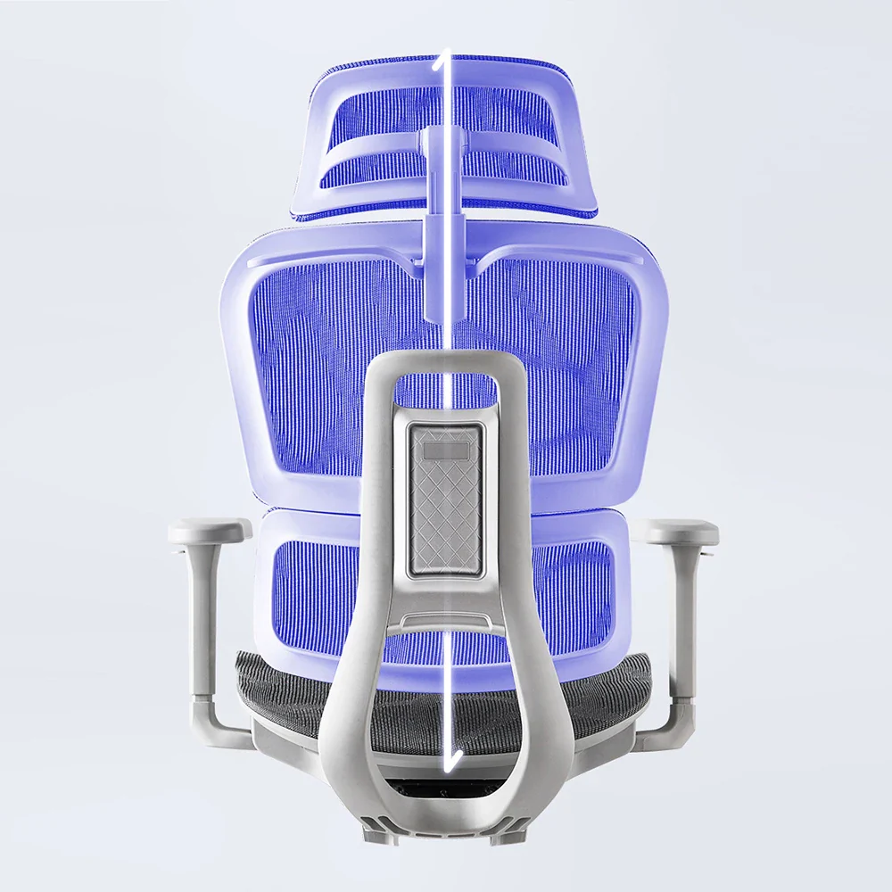 Ergonomic Chair Computer Chair Swivel Chair Office Seat Lift Gaming Chair 4d Alpha Separated Lumbar Breathable Mesh - Image 4