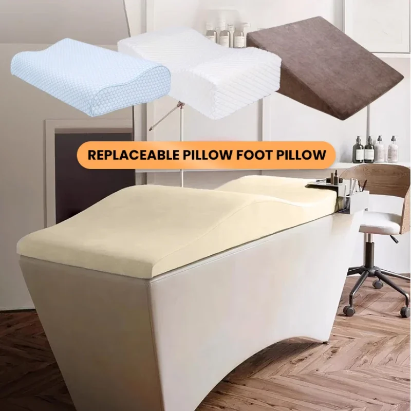Eyelash Mattress and Cover Wave Memory Foam Bed Salon Mattress Spa Curved Beauty Bed - Image 3