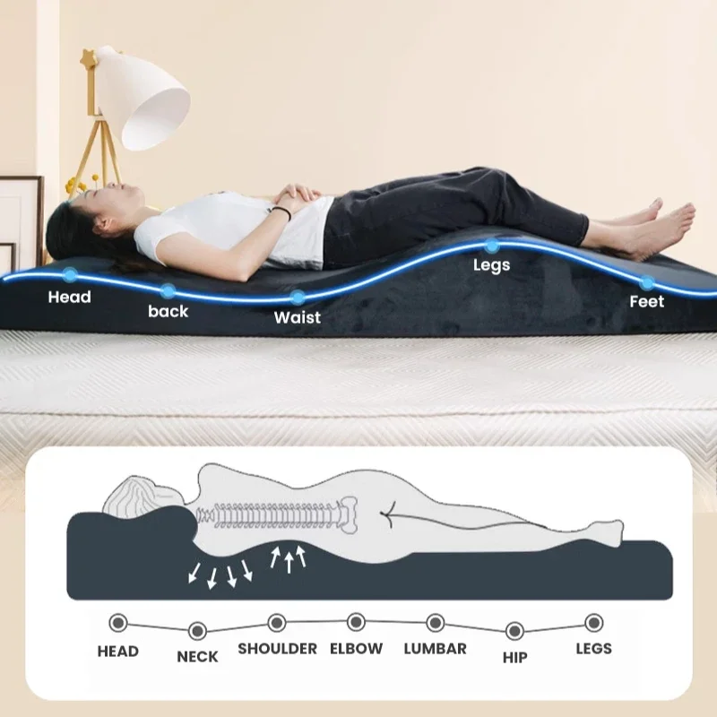 Eyelash Mattress and Cover Wave Memory Foam Bed Salon Mattress Spa Curved Beauty Bed - Image 4