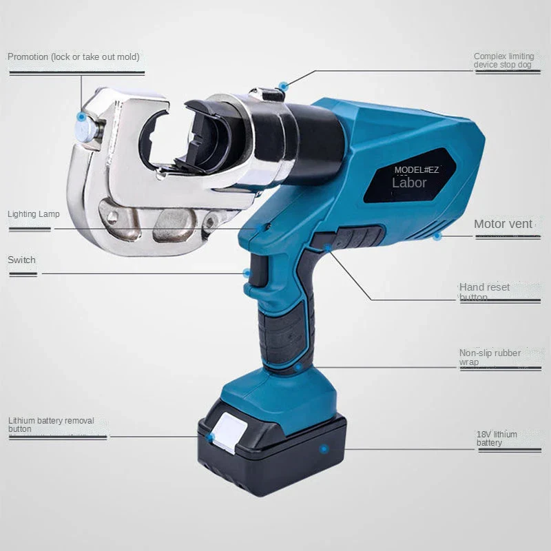 EZ-300/EZ-400 Rechargeable Hydraulic Pliers Electric Hydraulic Crimping Charging Crimping Tool Crimping Pliers ex-factory price - Image 3