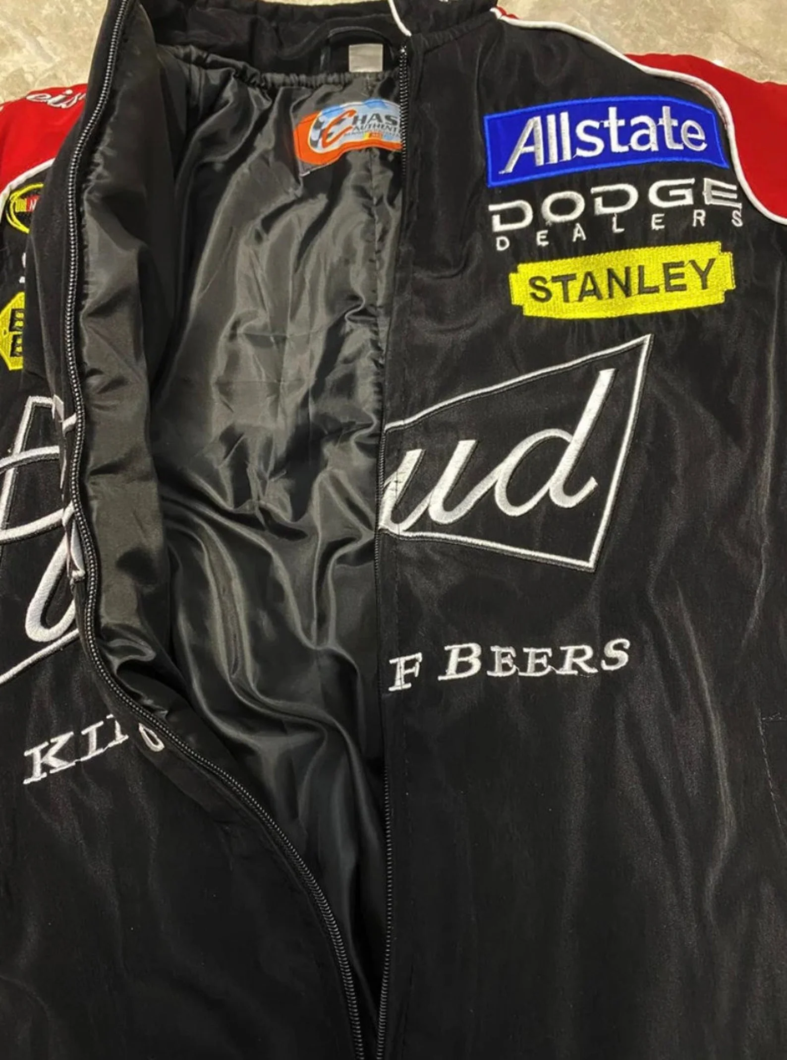 F1 Budweiser Racing Jacket Trendy Harajuku Motosport Aesthetic With Embroidery A122 A123 - Image 5