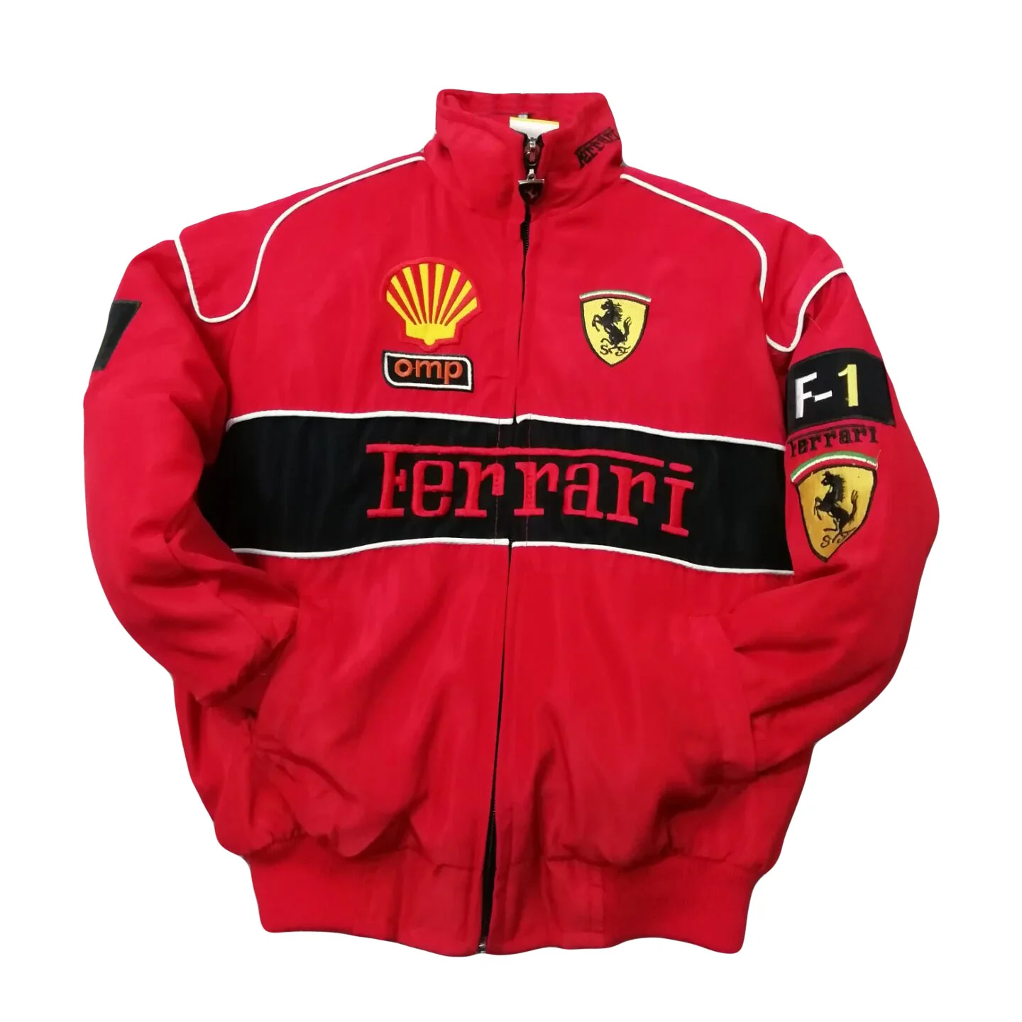 F1 Racing Jacket Ferrari OMP UPS Jaguar Advertising Racing Team Jacket Embroidery Craft A187 A121 - Image 4
