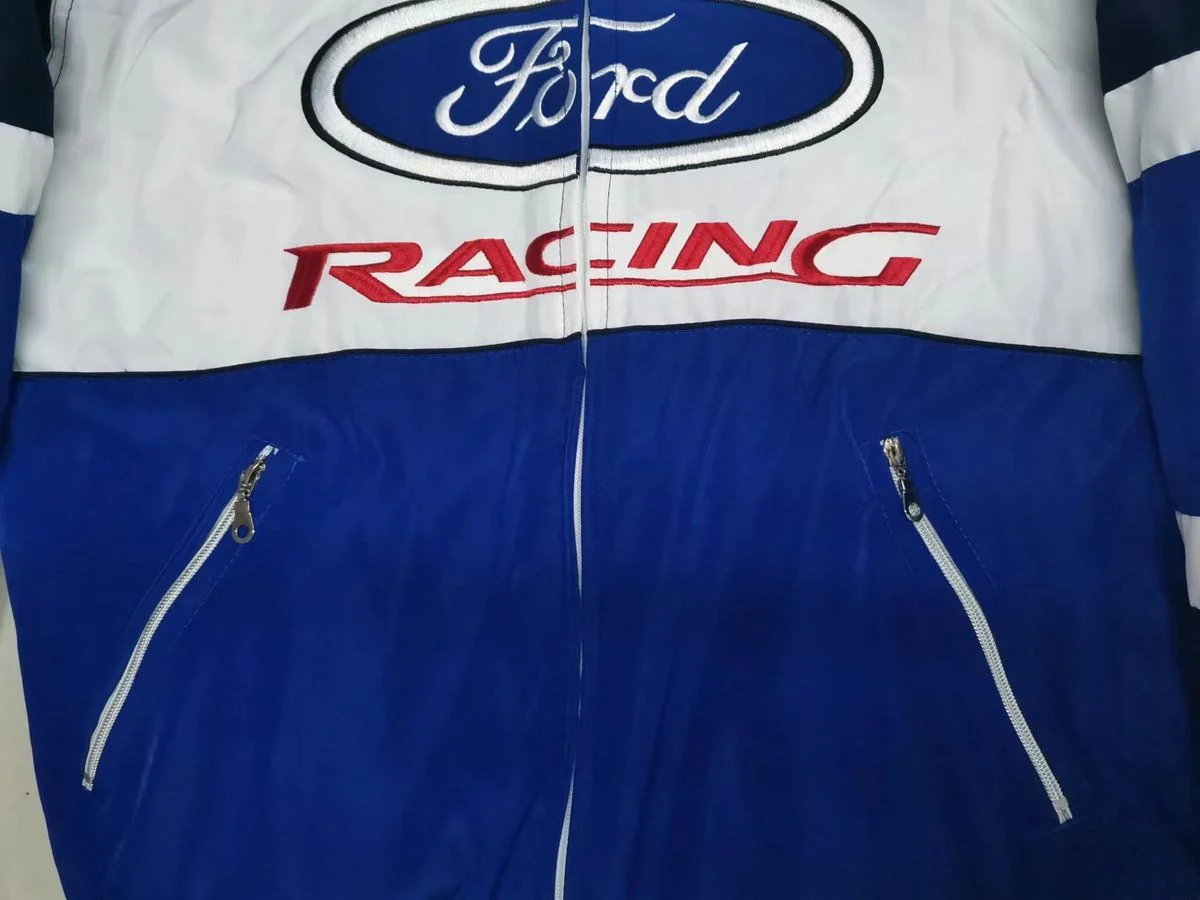 F1 Racing Jacket Ford Racing Team Leisure Jacket Winter Casual Fashion Locomotive Coat Clothes Jackets Embroidery Craft - Image 3