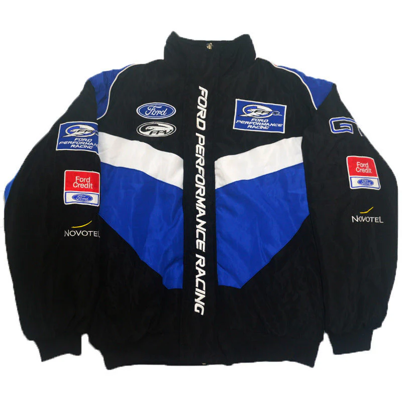 F1 Racing Jacket Ford Racing Team Leisure Jacket Winter Casual Fashion Locomotive Coat Clothes Jackets Embroidery Craft - Image 4