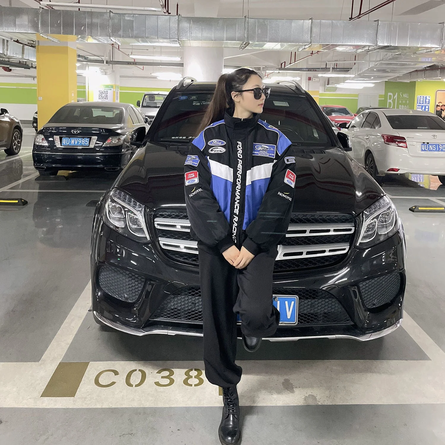 F1 Racing Jacket Ford Racing Team Leisure Jacket Winter Casual Fashion Locomotive Coat Clothes Jackets Embroidery Craft - Image 3