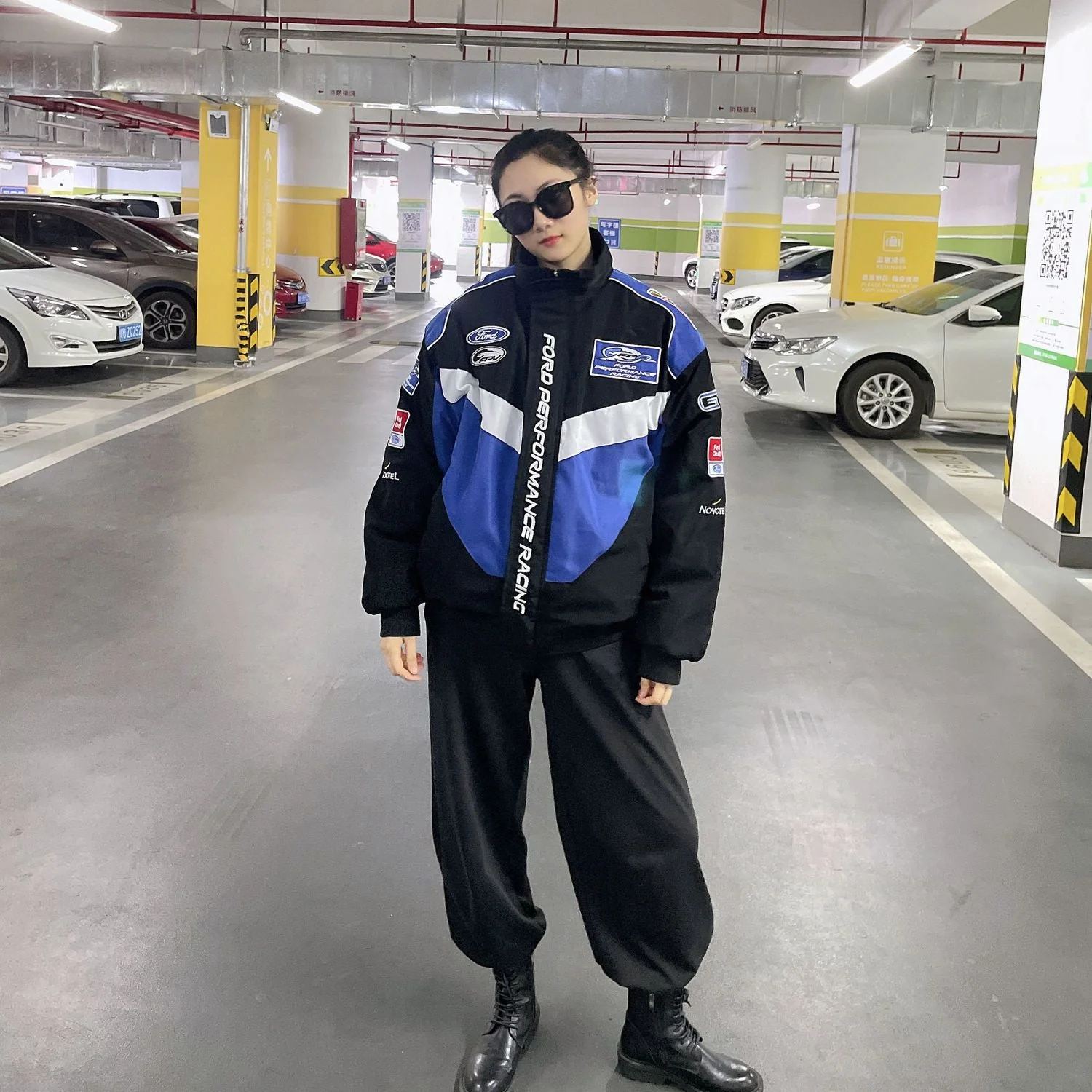 F1 Racing Jacket Ford Racing Team Leisure Jacket Winter Casual Fashion Locomotive Coat Clothes Jackets Embroidery Craft - Image 4
