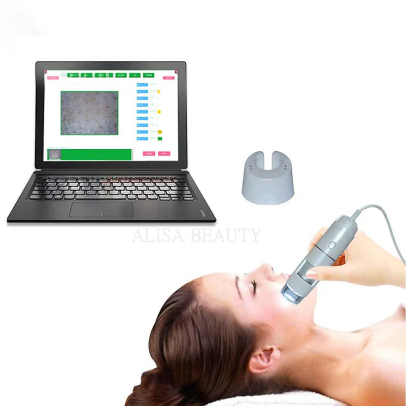 Face intelligent dermal detector, skin analyzer beauty parlour USB HD portable magic mirror instrument Facial analysis system - Image 4