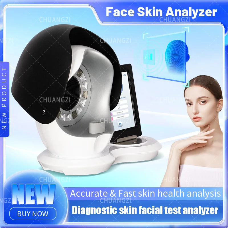 Face Skin Analyzer Precise Analysis Result Neo RF Al Technology Image Instrument Detector Magic Mirror Facial Analysis Machine - Image 3